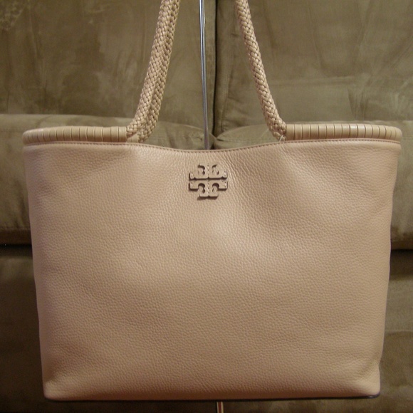 tory burch braided handle tote
